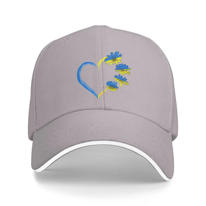 Ukraine Sunflower Flag Vintage Retro Baseball Cap