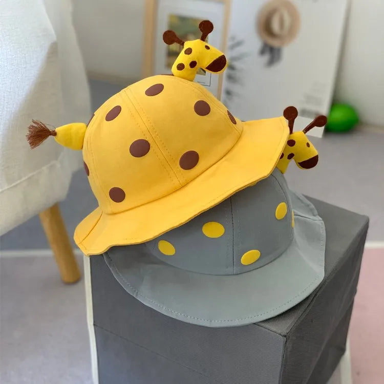 Baby Cartoon Polka Dot Fisherman Hat