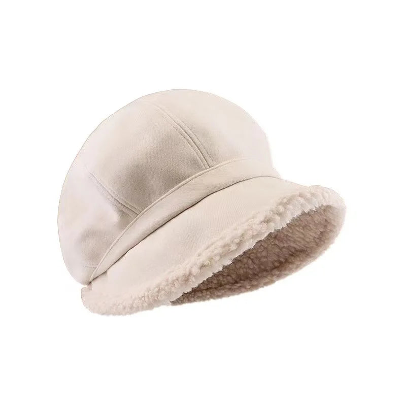 Vintage Raw Edge Winter Bucket Hat