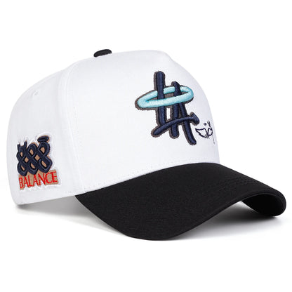 Unisex HA Letter Embroidered Adjustable Baseball Cap