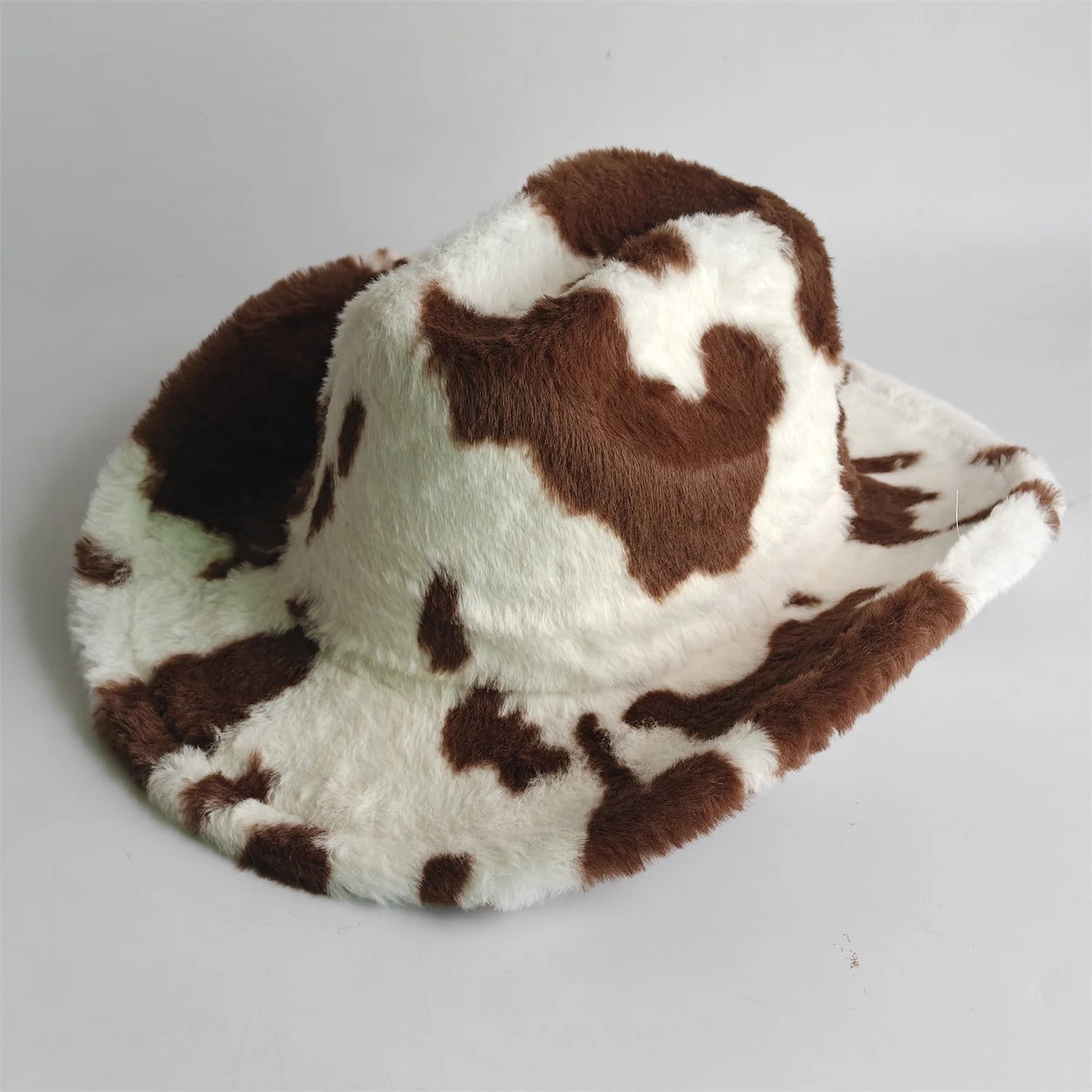 Winter Rabbit Fur Western Cowboy Fedora Hat
