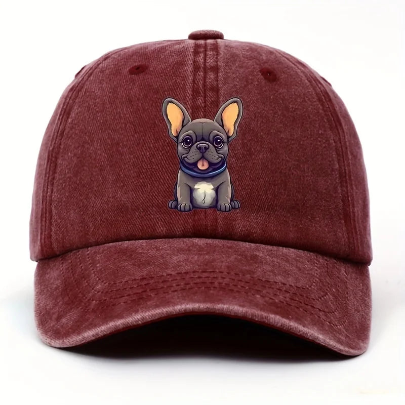 Fantasy Dog Print Cotton Baseball Cap Unisex