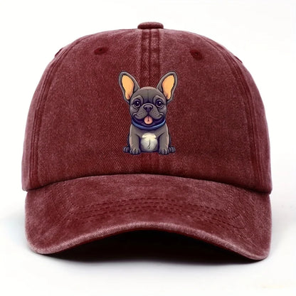 Fantasy Dog Print Cotton Baseball Cap Unisex