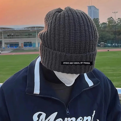 Solid Color Cute Knit Winter Bucket Hat