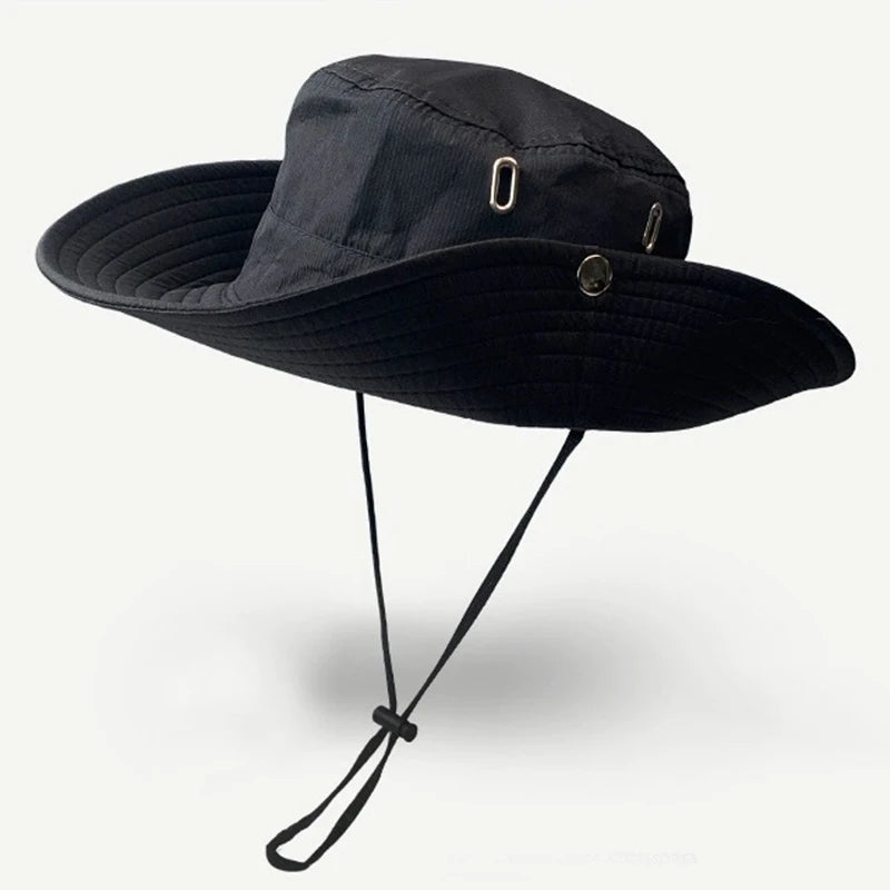 Wide Brim Waterproof Outdoor Fishing Bucket Hat