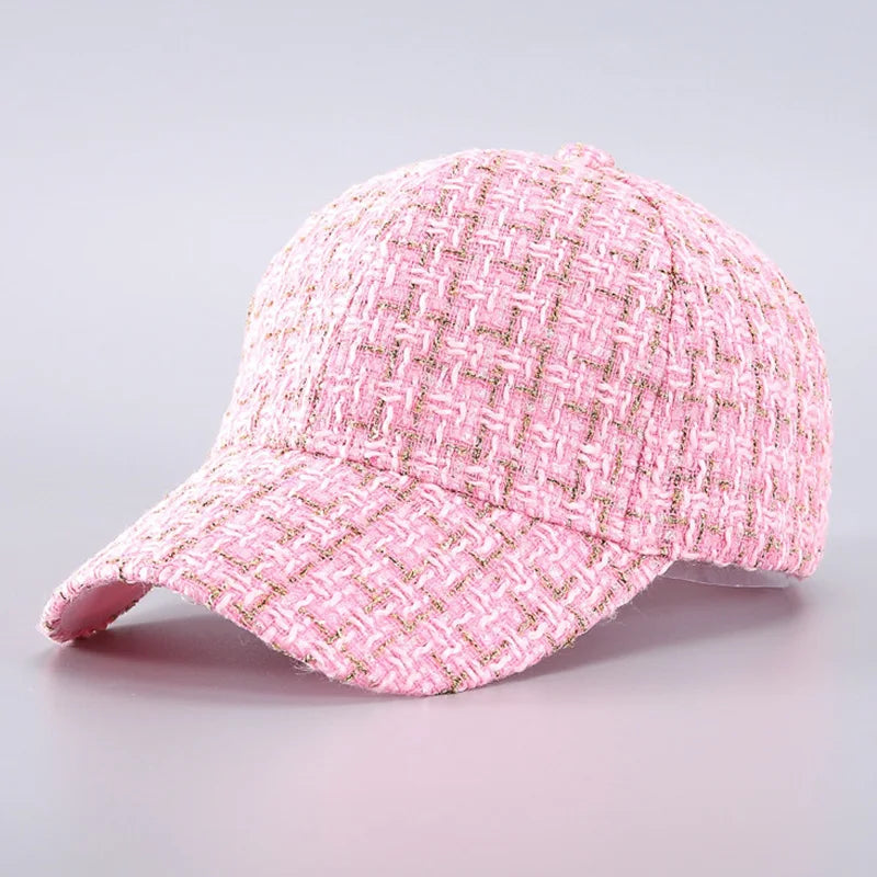 Plaid Adjustable Baseball Cap