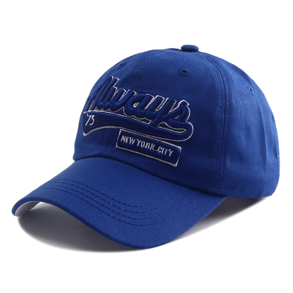 Korean Letter Embroidered Snapback Baseball Cap