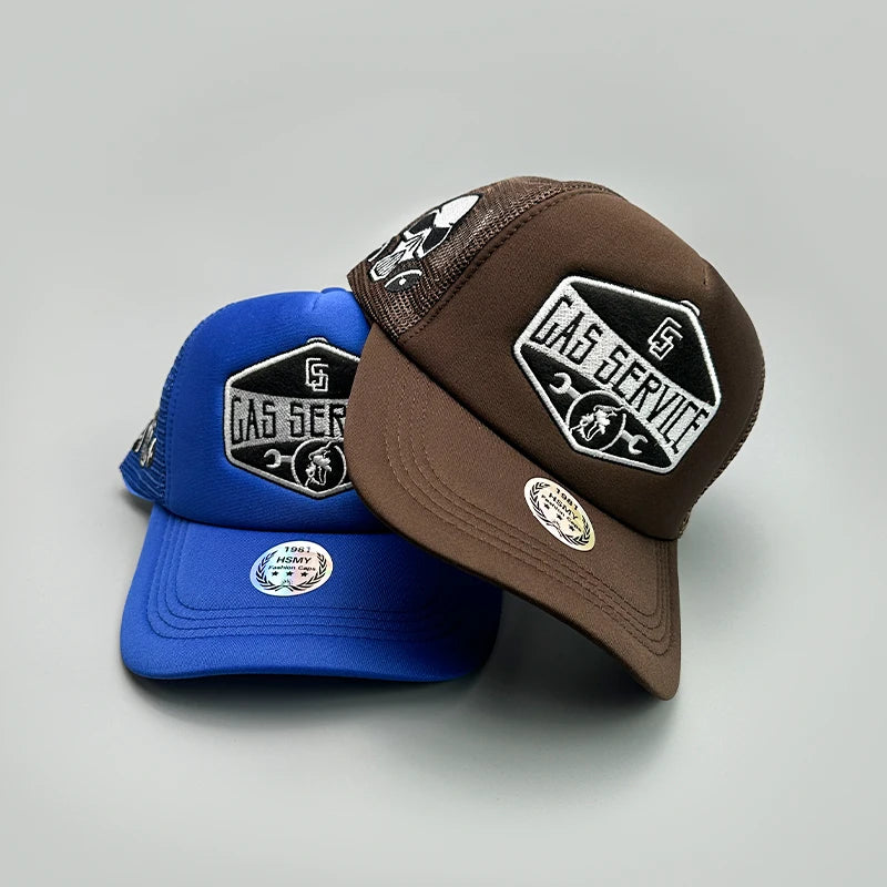 GAS Letter Embroidery Baseball Hats