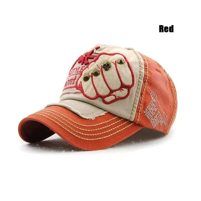 Fist Letter Rivet Baseball Cap