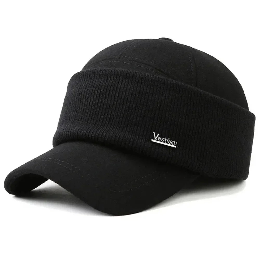 Warm Thick Earmuffs Winter Baseball Cap