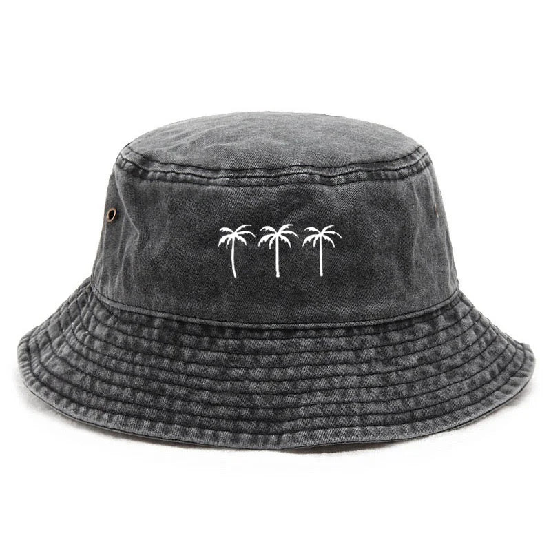 Customize Cotton Washed Vintage Beach Vacation Outdoor Bucket Hat