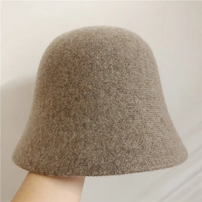 Japanese Wool Vintage Warm Bucket Hat
