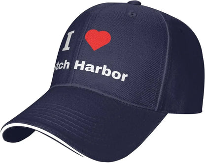I Love Dutch Harbor Snapback Baseball Cap