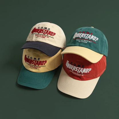 Unisex Letter Embroidery Cotton Baseball Cap