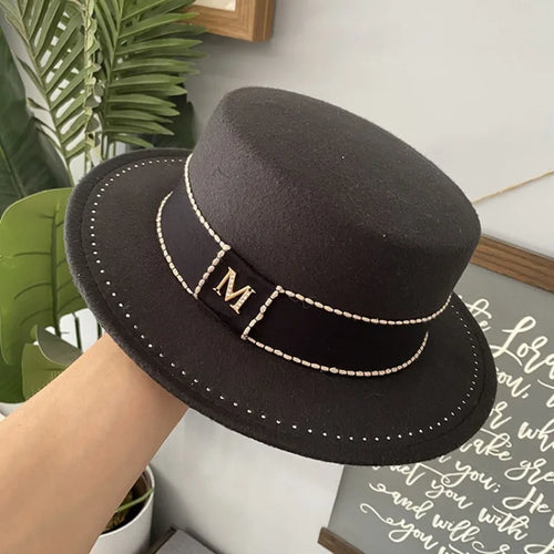 French Hepburn Pearl Flat Top Bucket Hat