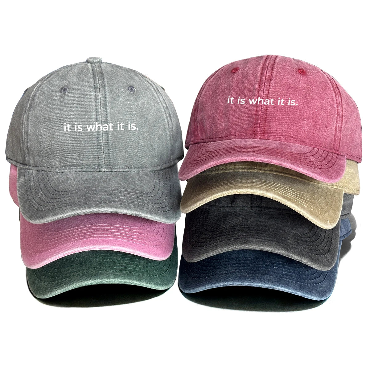 It Is What It Is Raw Brim Baseball Cap