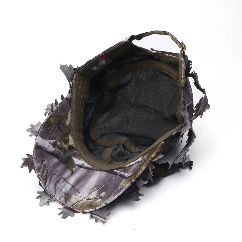 3D Leaf Camo Tactical Hunting Cap