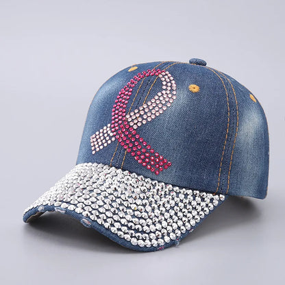 Fashion Rhinestone Snapback Sun Baseball Cap