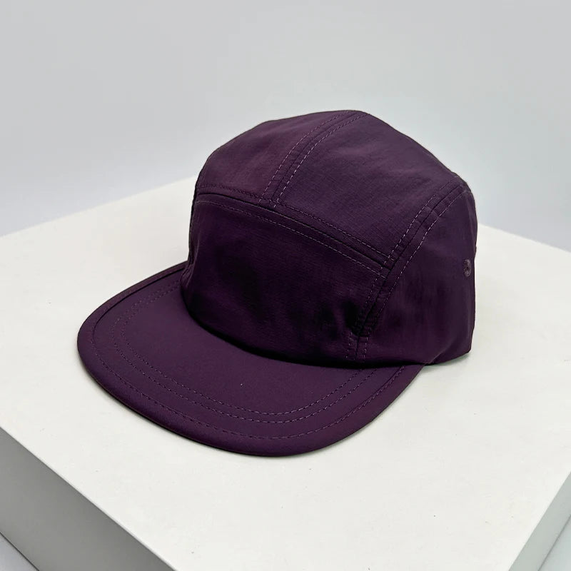 Quick Dry Solid Retro Snapback Cap