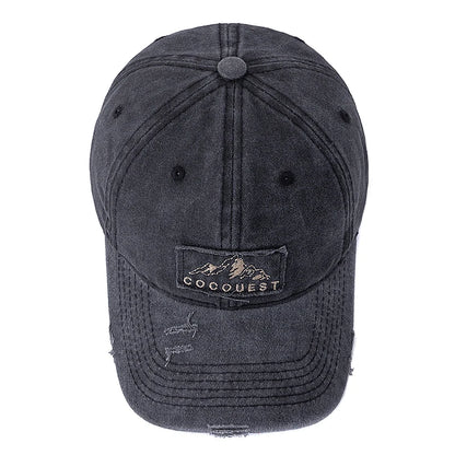 Vintage Mountain Peak Embroidered Baseball Cap