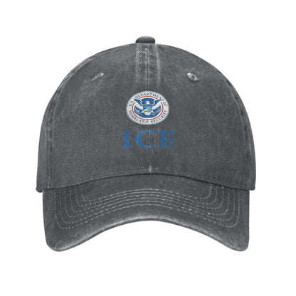United States ICE Washed Stylish Baseball Cap