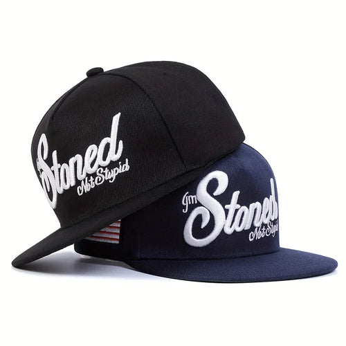 Unisex Letter Embroidery Hip Hop Snapback Cap