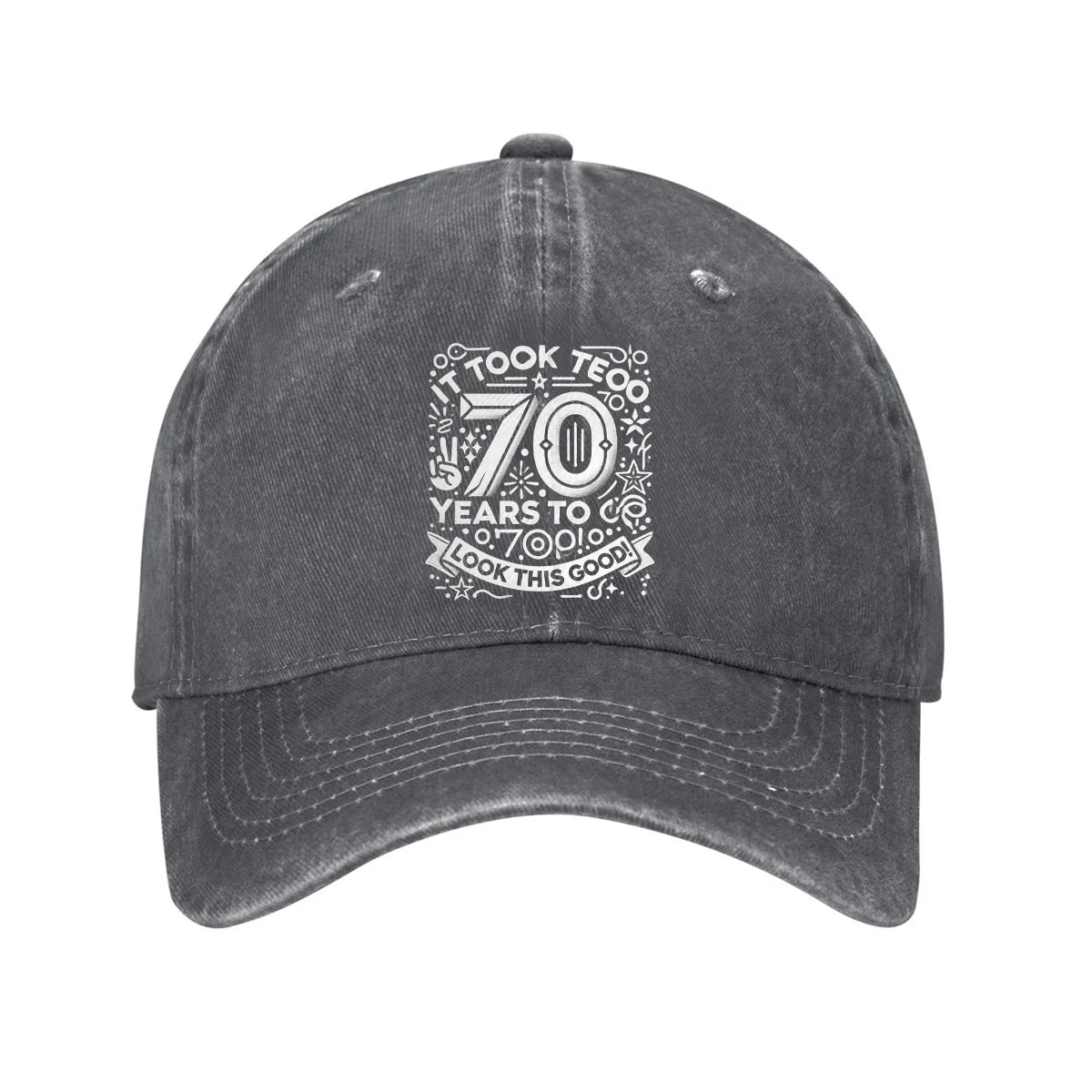 70 Years To Go Birthday Celebration Baseball Cap