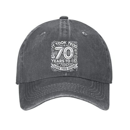 70 Years To Go Birthday Celebration Baseball Cap