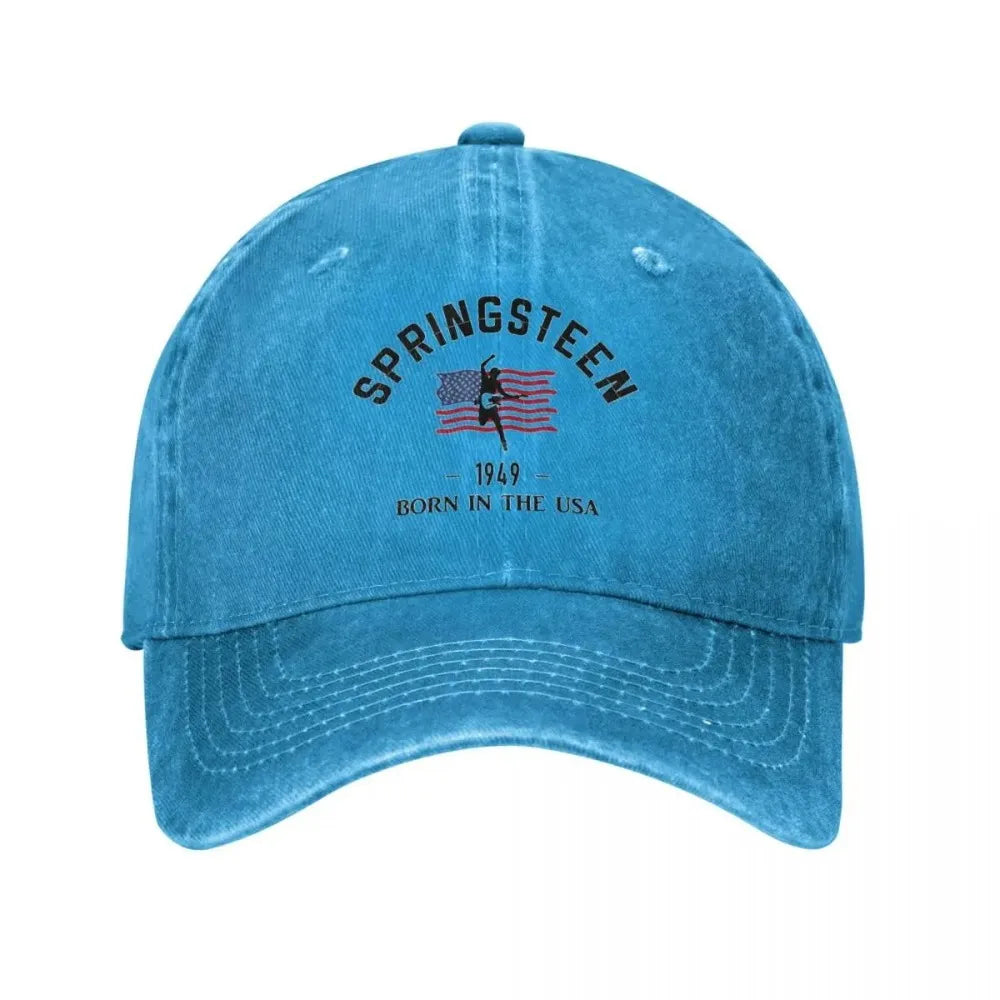 Vintage Bruce Springsteen Distressed Baseball Cap