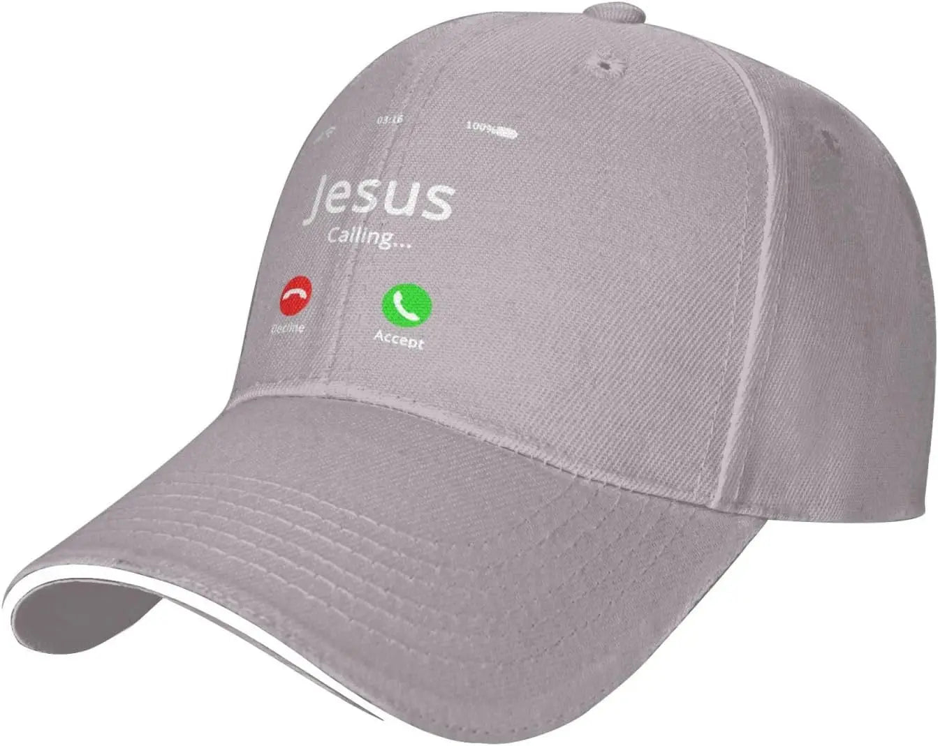 Jesus Is Calling Graphic Pink Baseball Cap