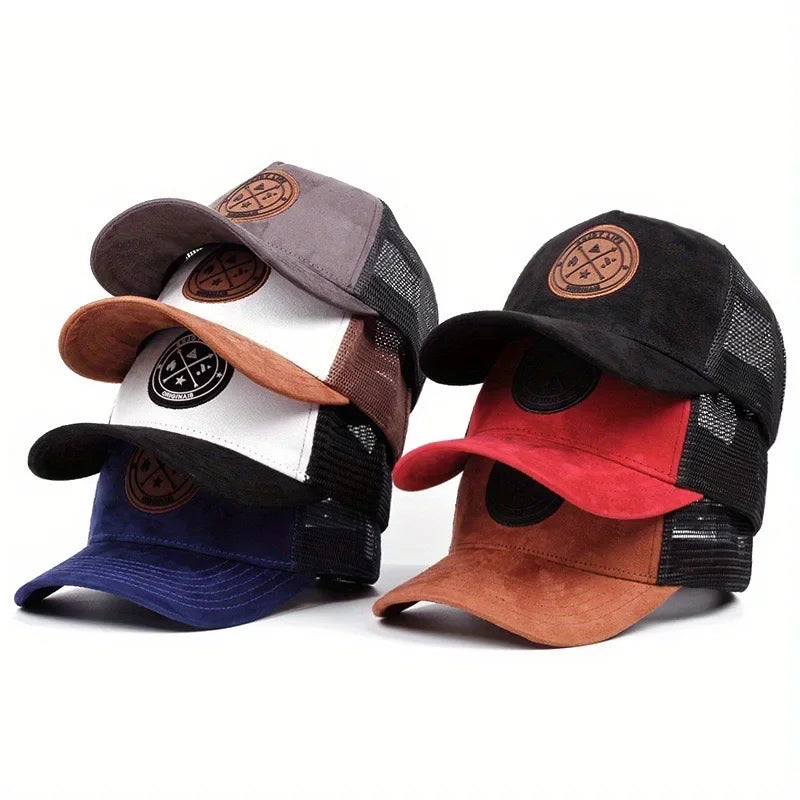 Unisex Embroidered Letter Patch Outdoor Baseball Cap