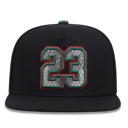 Unisex 23 Embroidered Suede Baseball Cap