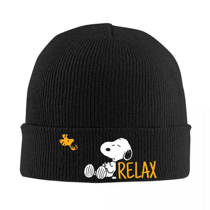 Snoopy Woodstock Peanuts Winter Knit Bucket Hat