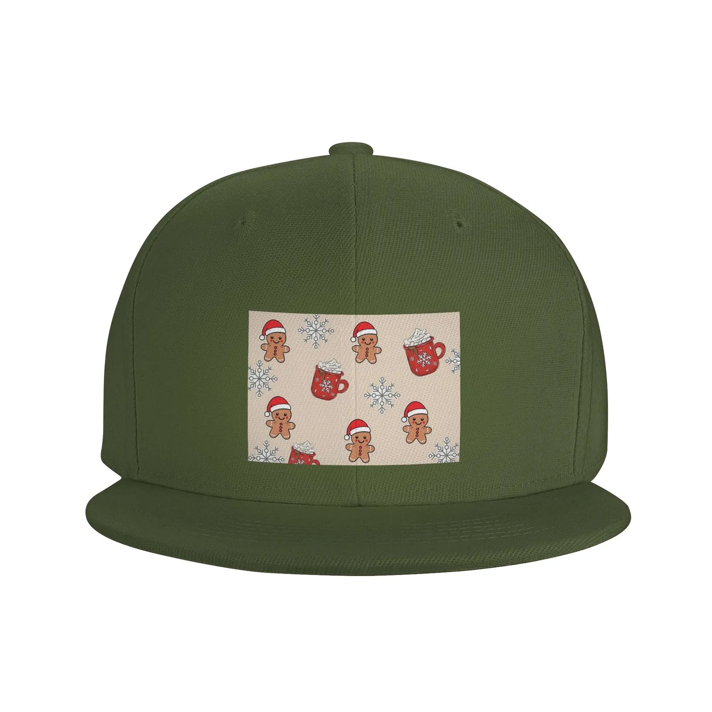 Christmas Tree Gingerbread Festive Casual Snapback Cap