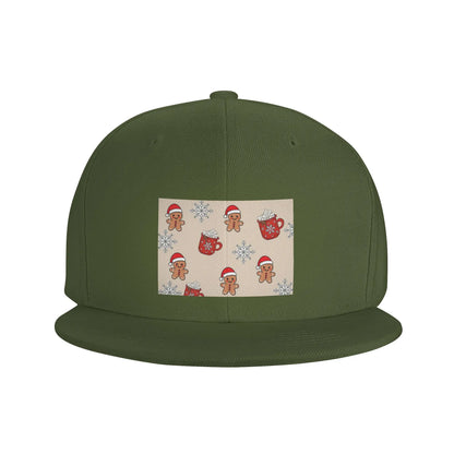 Christmas Tree Gingerbread Festive Casual Snapback Cap
