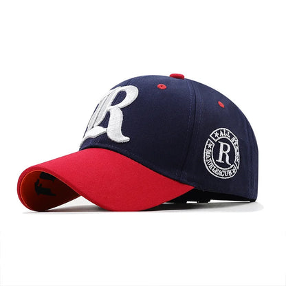 Summer Fishing Embroidered Letter Sun Baseball Cap