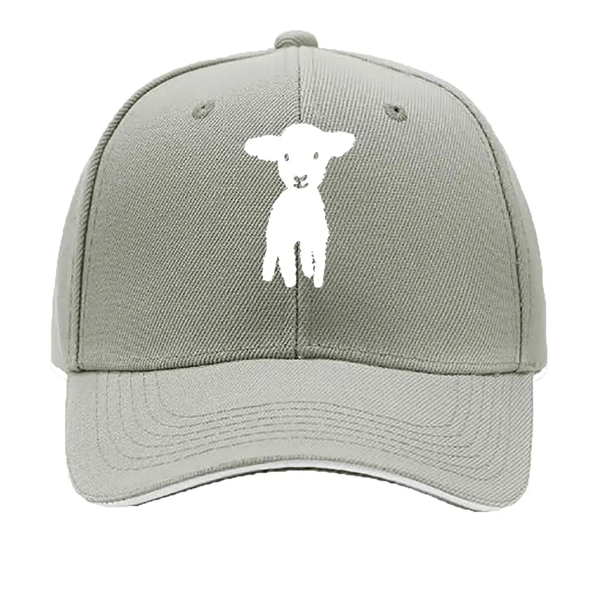 Cartoon Goat Printed Vintage Distressed Baseball Cap