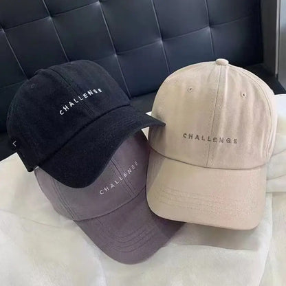Challenge Letter Embroidery Spring Summer Baseball Cap