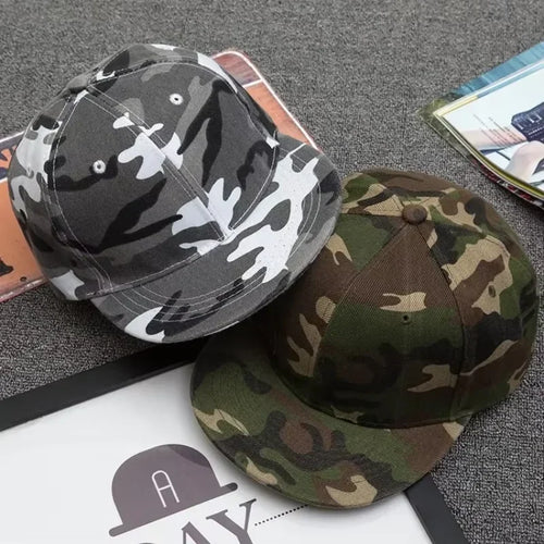 Fashion Camouflage Flat Brim Snapback Baseball Hat