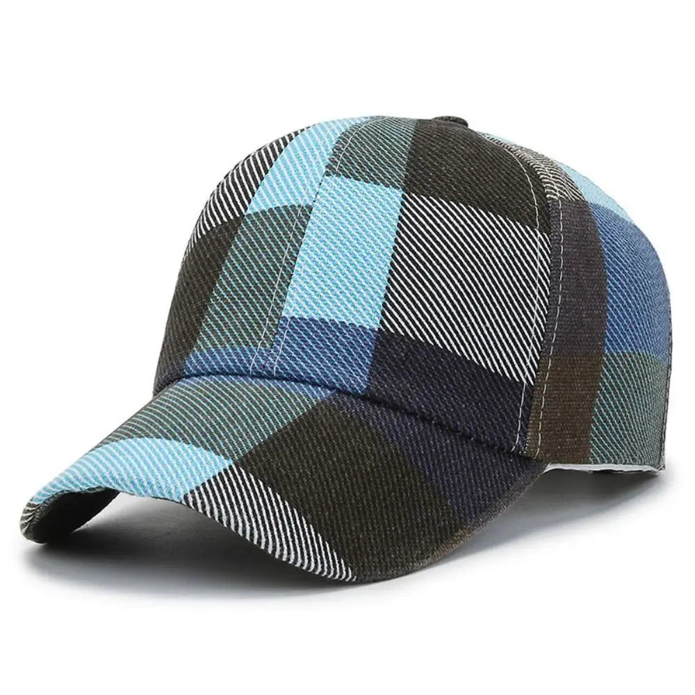 Plaid Adjustable Baseball Cap