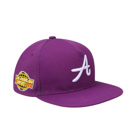 Adjustable Embroidered Flat Bill Snapback Baseball Hat