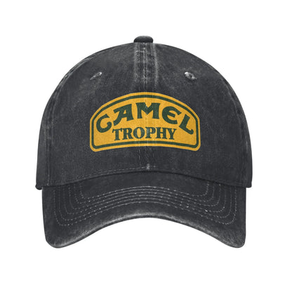 Camel Trophy Distressed Denim Baseball Cap