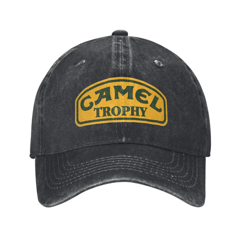 Camel Trophy Distressed Denim Baseball Cap