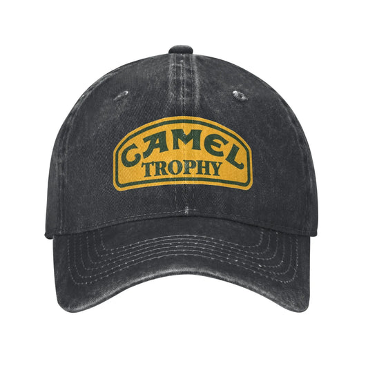 Camel Trophy Distressed Denim Baseball Cap
