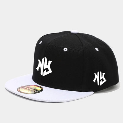 Unisex Color Block Snapback Baseball Cap