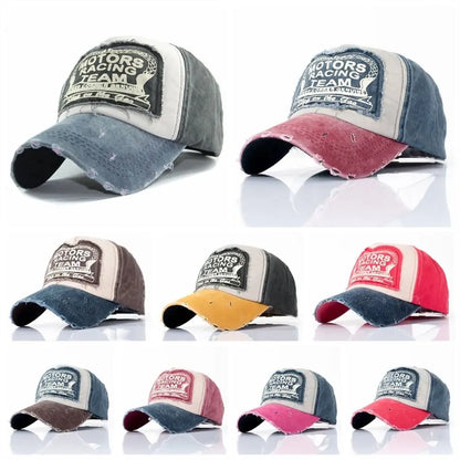 Multicolor Letter Patchwork Baseball Cap