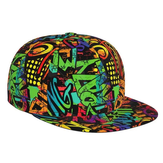 Colorful Graffiti Art Print Snapback Baseball Cap