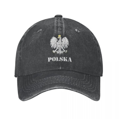 Vintage Poland Eagle Flag Baseball Cap