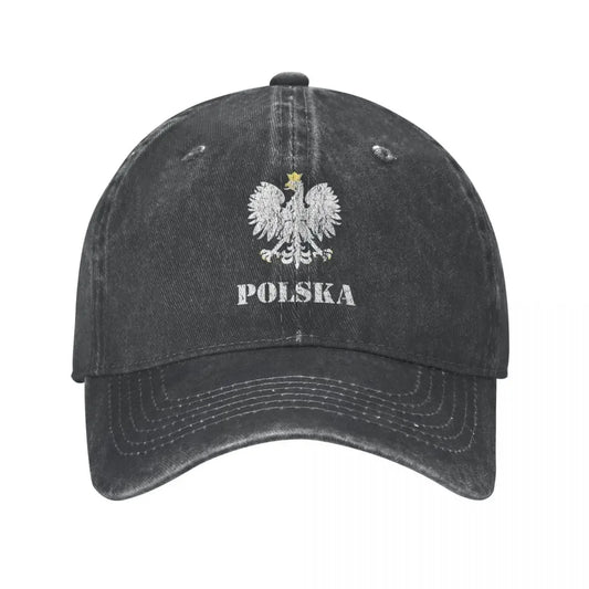 Vintage Poland Eagle Flag Baseball Cap
