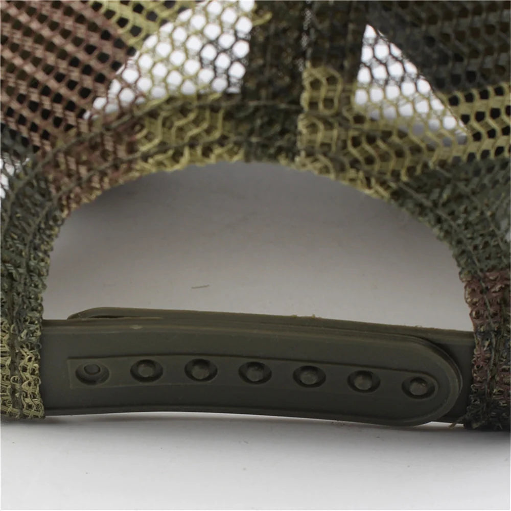 Camouflage Embroidered Quick Dry Breathable Cap